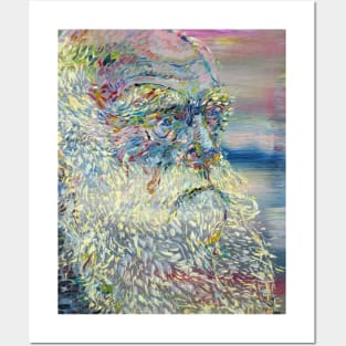 CHARLES DARWIN oil portrait .1 Posters and Art